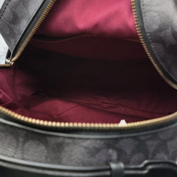 Coach Campus Backpack Signature Canvas Star Applique and Snakeskin Detail 69439 - Picture 6 of 8